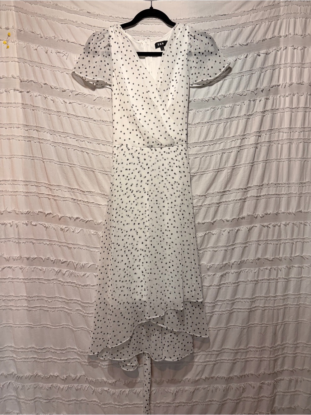 DKNY midi polka dot dress
